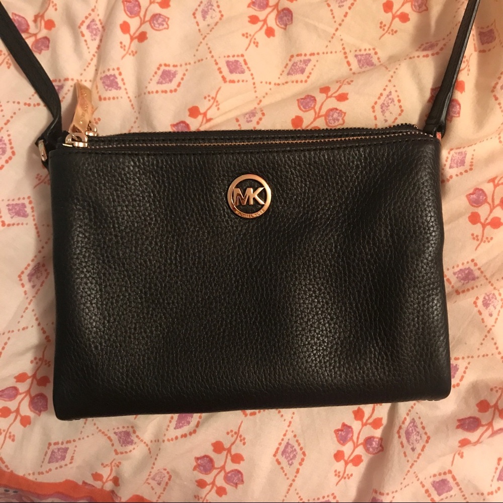Michael Kors Adele Double Zip Crossbody Handbag